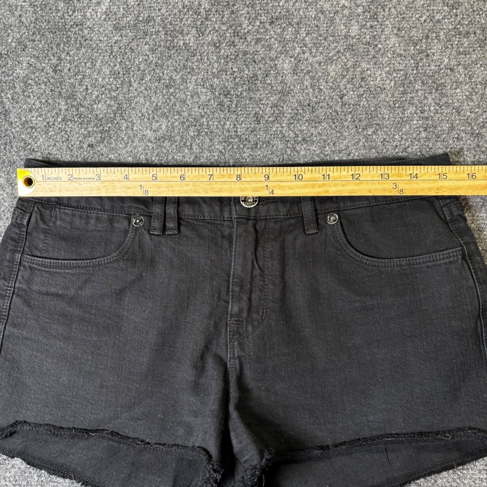 Madewell High‎ Rise Black Denim Cutoff Shorts Frayed Hem Size 27 - Picture 4 of 7